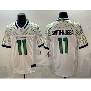 Adult Mens or Youths Select Jaxon Smith-Njigba Vapor White Jersey Stitched